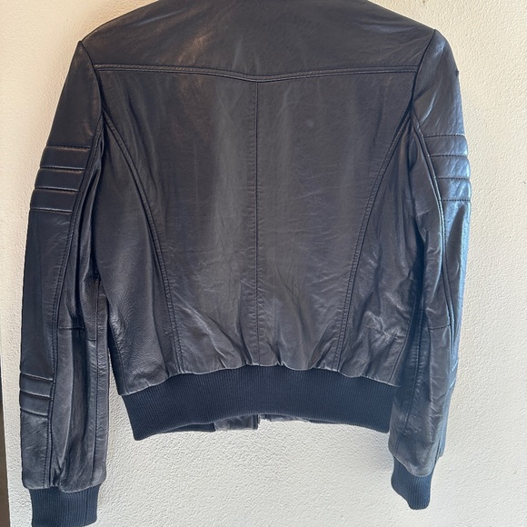 Michael Kors Authentic Leather Jacket Small EUC - Picture 2 of 6